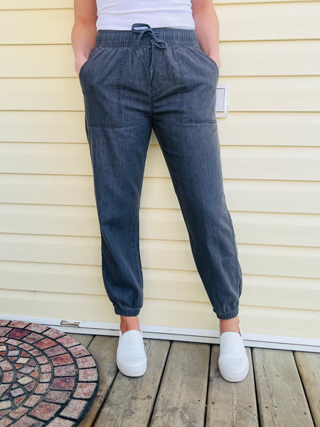 Cotton Joggers - Charcoal