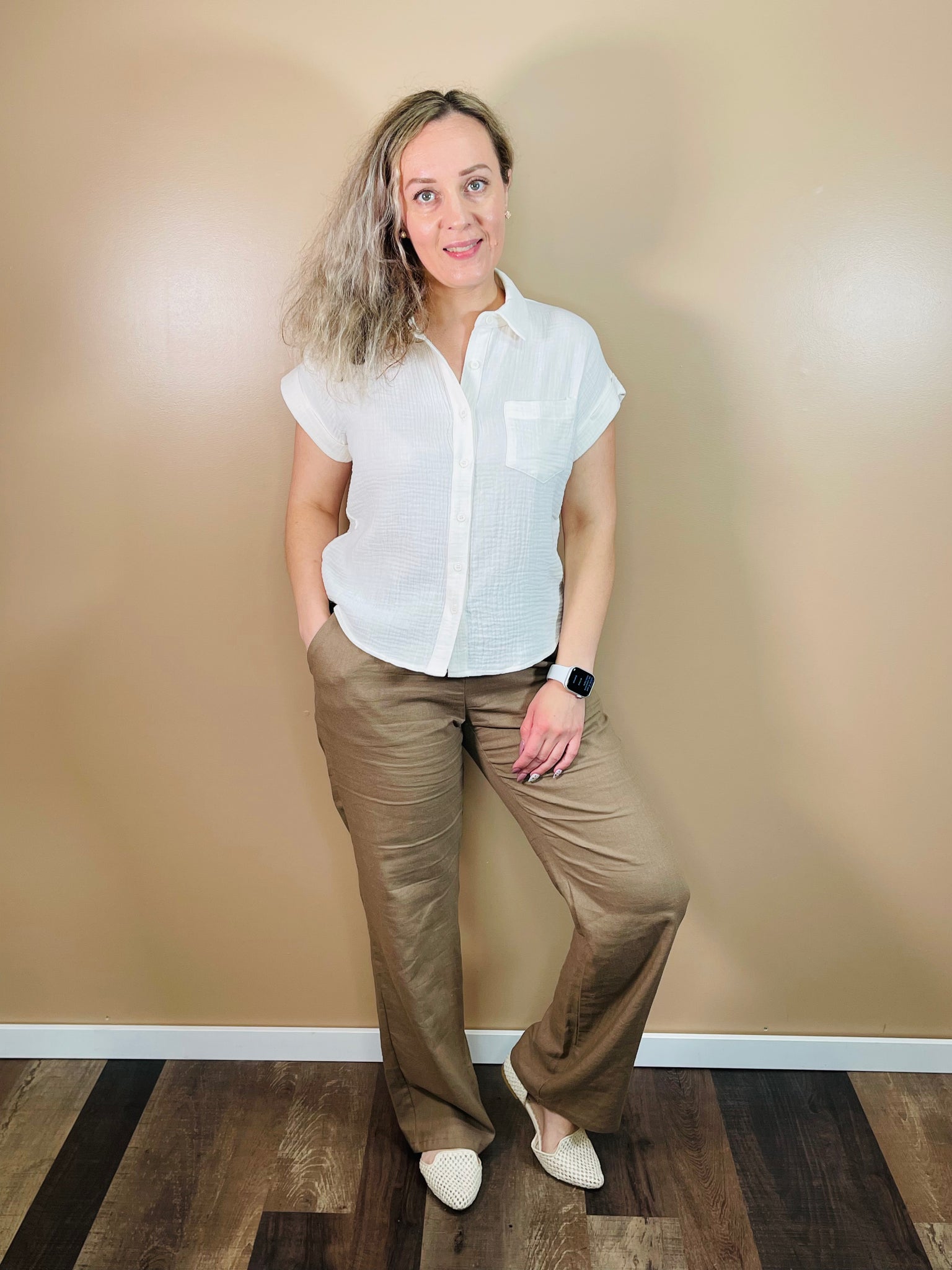 Gauze Woven Shirt - Ivory
