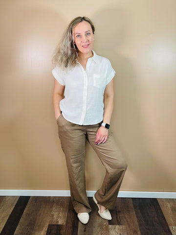 Gauze Woven Shirt - Ivory