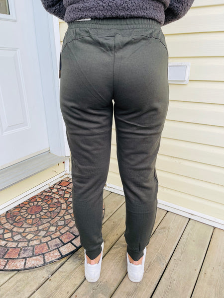 Fleece Sweatpants - DK Olive
