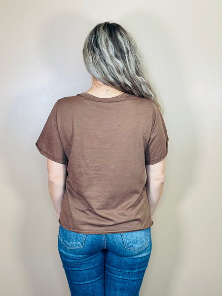 EVERYTHING IS ALRIGHT Graphic Tee - Mocha