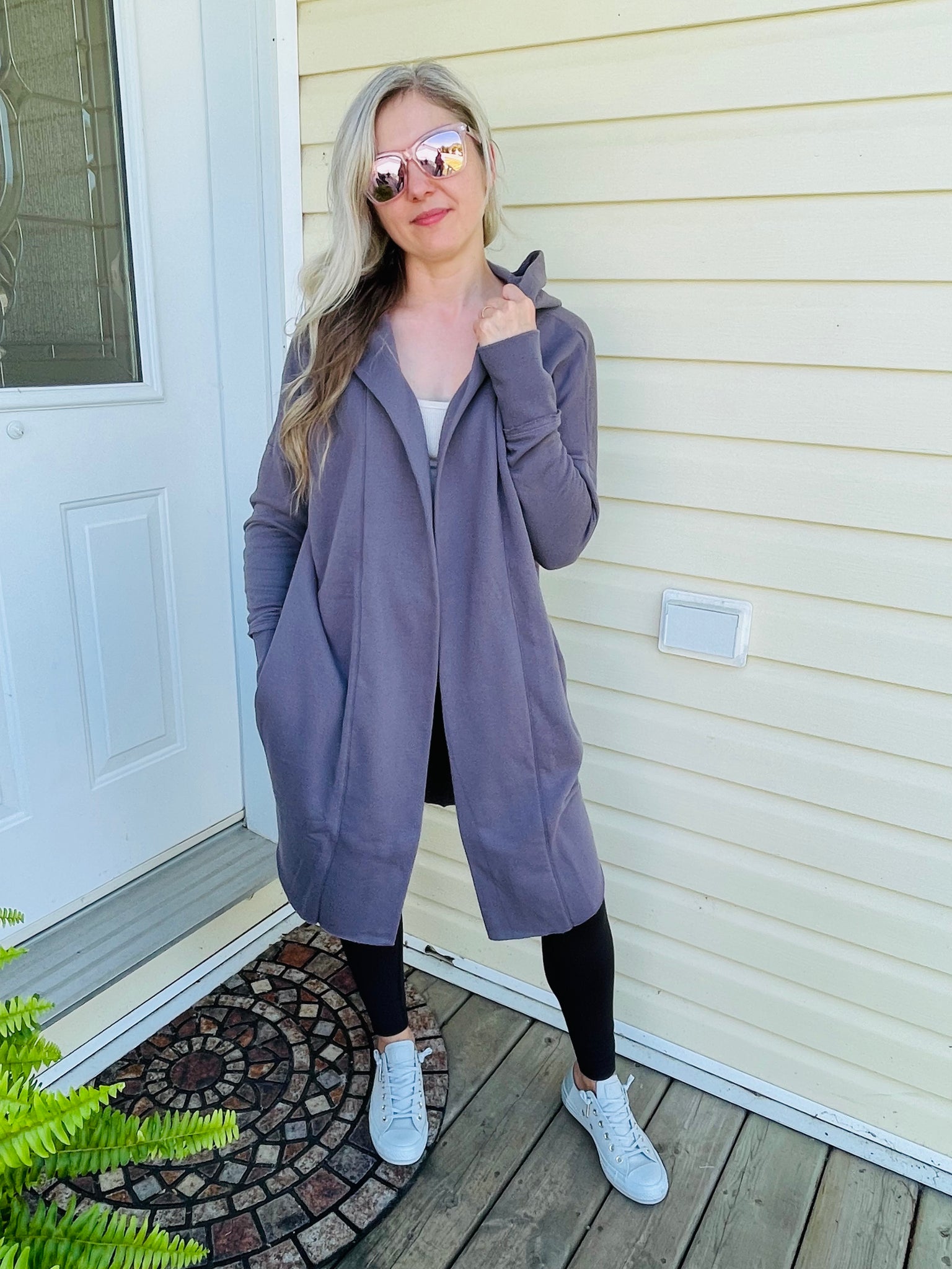 Hoodie and cardigan best sale