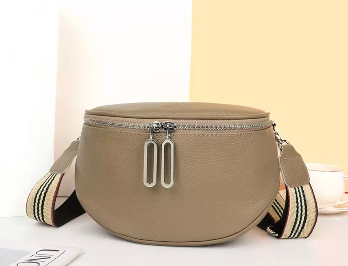 Khaki sling outlet bag