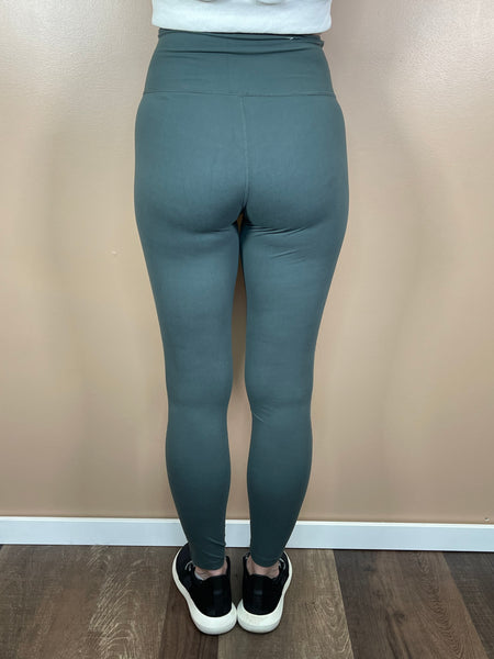 Butter Soft Leggings - Smoked Spruce