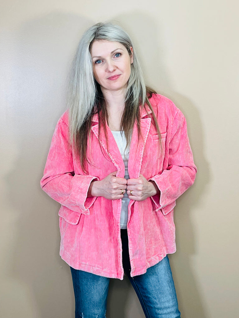 Pink 2025 neon blazer