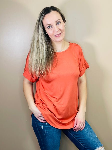 Boat Neck Top - Ash Copper