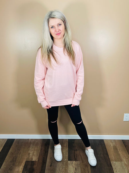Classic Fleece Sweatshirt - Blush Pink