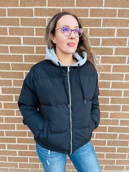 Puffer Jacket - Black