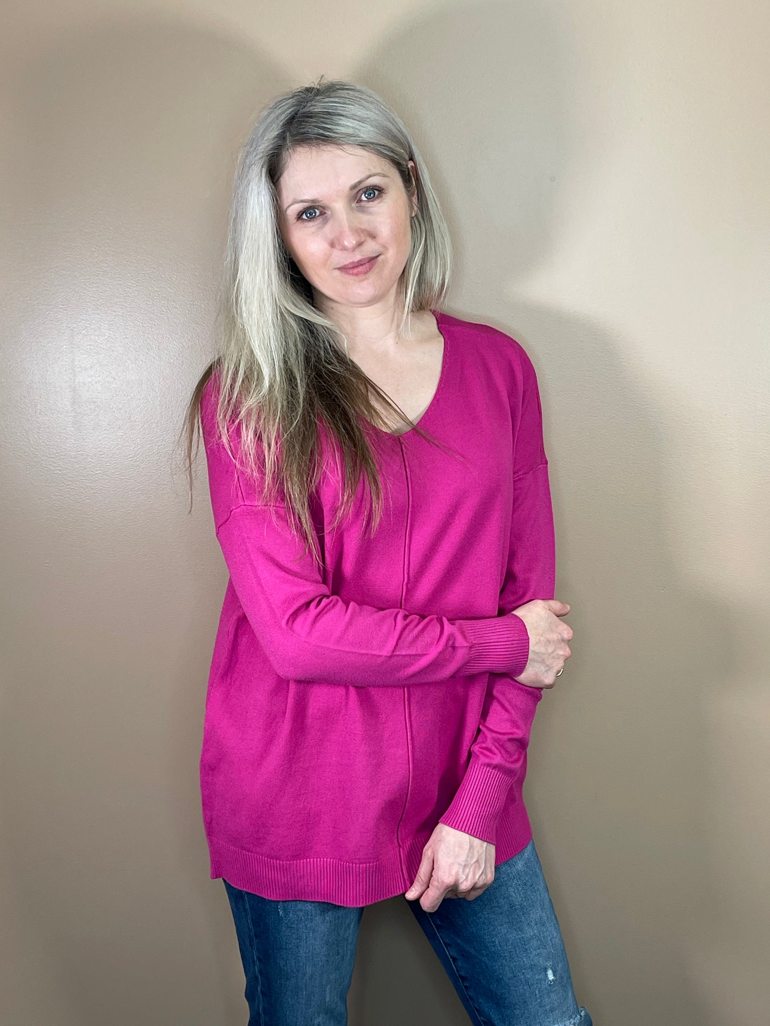 Magenta sweater 2025