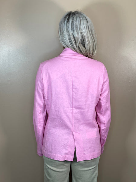Fine Linen Classic Blazer - Pink
