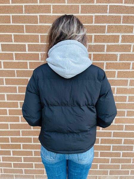 Puffer Jacket - Black