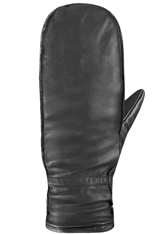 Auclair Kiva Moccasin Leather Fingermitts - Black